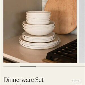 Fable 16 Piece Dinnerware Set Speckled White